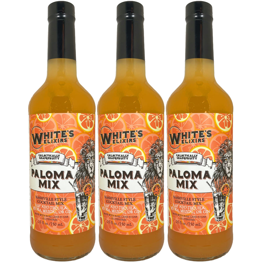 White's Elixirs Paloma Cocktail Mix 750 mL Triple Pack