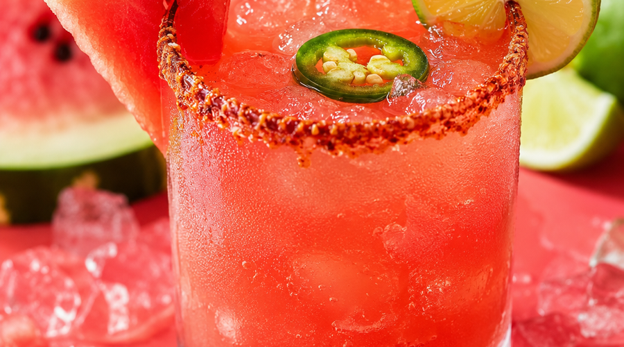 Spicy Watermelon Margarita Mocktail (The Virgin Marg That Bites Back)