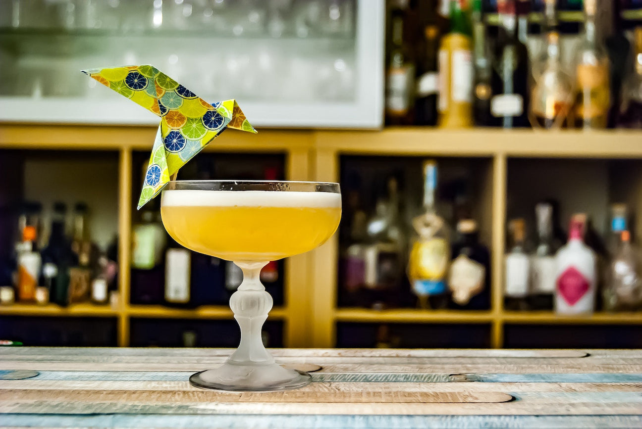 Classic Whiskey Sour in a coupe made with White's Sour Mix