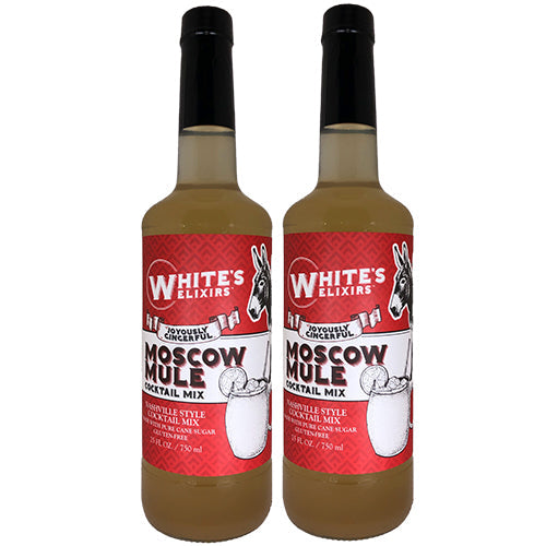 White's Elixirs Moscow Mule Craft Cocktail Mix 750ML Double Pack