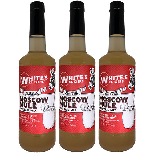 White's Elixirs Moscow Mule Craft Cocktail Mix 750ML Triple Pack