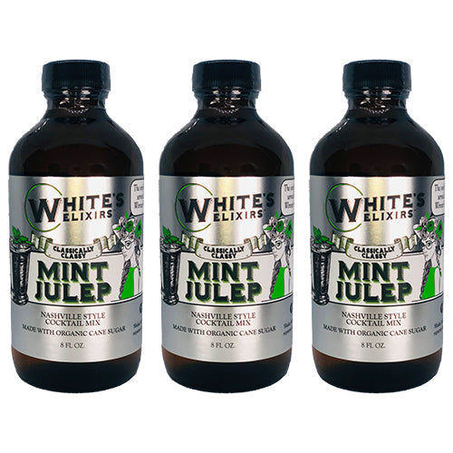 White's Elixirs Mint Julep Craft Cocktail Mix 8oz Triple Pack