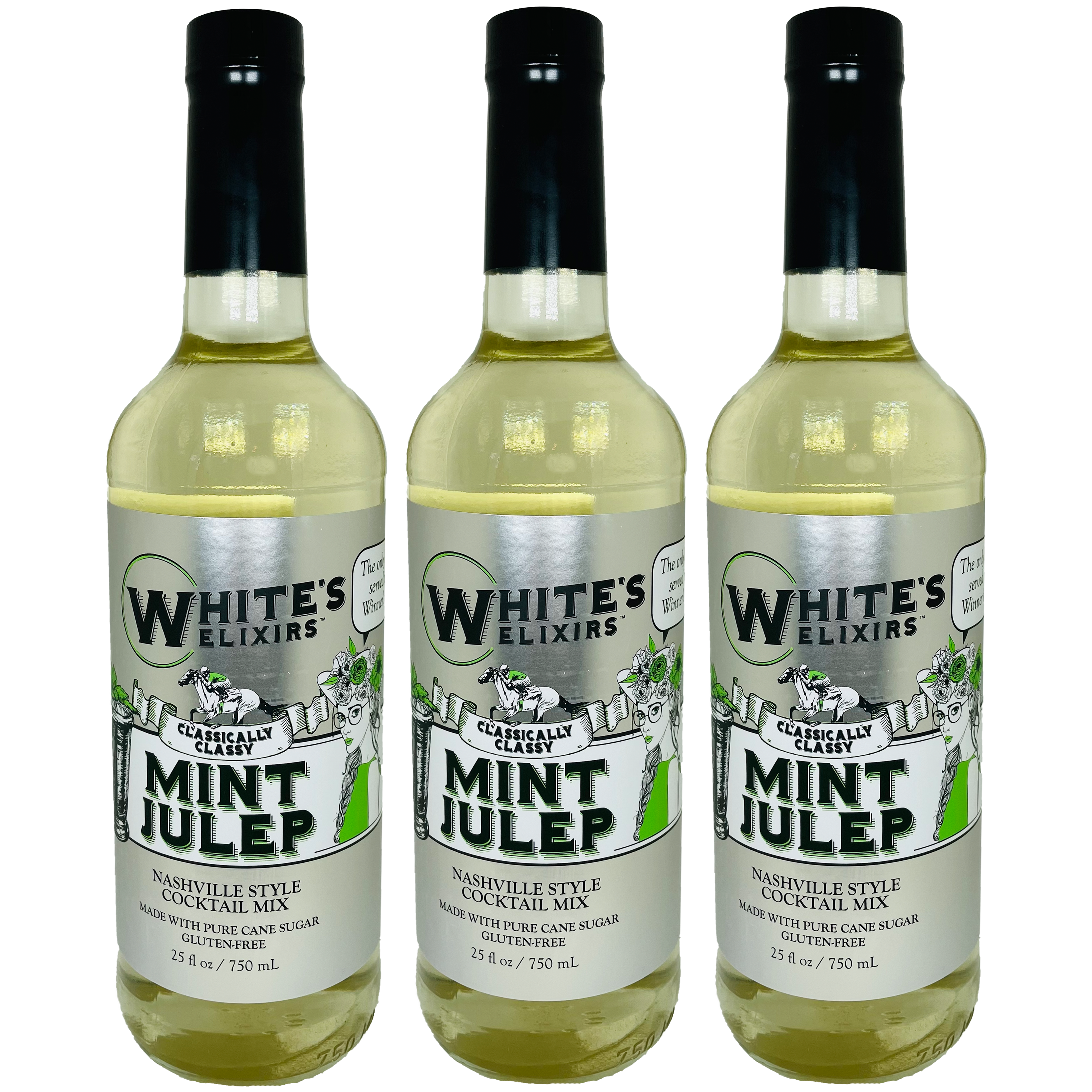 White's Elixirs Mint Julep Cocktail Mix 750 mL Triple Pack