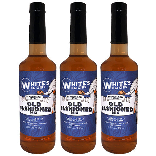 White's Elixirs Craft Cocktails Old Fashioned Mix 750ML Triple Pack