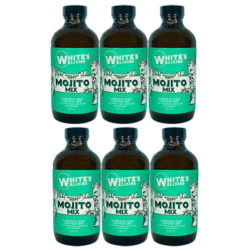 Six Bottle Pack White's Elixirs Mojito Cocktail Mix 8oz Beverages White's Elixirs 