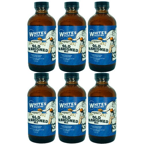Six Bottle Pack White's Elixirs Old Fashioned Cocktail Mix 8oz Beverages White's Elixirs 