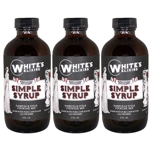 Three Bottle Pack White's Elixirs Simple Syrup Cocktail Mix 8oz Beverages White's Elixirs 