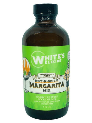 Three Bottle Pack White's Elixirs Spicy Margarita Cocktail Mix 8oz Beverages White's Elixirs 